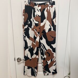Chico’s Women’s Pants Abstract Black/White/Brown Size 0.5R